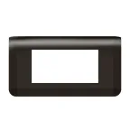 Рамка Mosaic 4 модуля - матовая черная