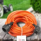 Удлинитель силовой UPx-1e-3x1-30m в бухте с заземлением 1 розетка 30м ПВС 3х1мм2