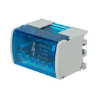 Шина на DIN-рейку в корпусе (кросс-модуль) 2х7, REXANT