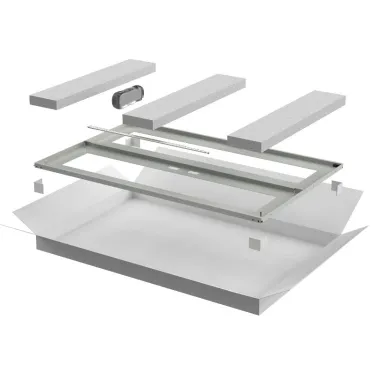 Дверь перфор. двустворч. 800мм шкафа 24U сер.