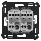 Avanti Переключатель двухклавишный в стену, ''Ванильная дымка''