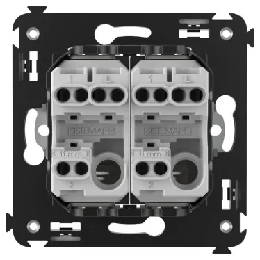 Avanti Переключатель двухклавишный в стену, ''Ванильная дымка''