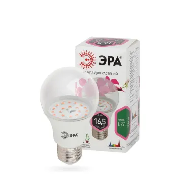 Лампа светодиодная лампа для растений тип А60,11 Вт, 220-240V FITO-11W-Ra90-E27
