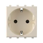 Avanti Розетка ''Ванильная дымка'', 2P+E, с защитными шторками, 2 модульная