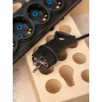 Вилка угловая каучуковая с кольцом 230В 2P+PE 16A IP44 PROxima