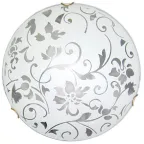 Светильник НПБ 01-60-130 М15 Эрика 250 мат.бел./клипсы золото ИУ