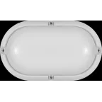 Светильник светодиодный ДБП-7w 4000К 520Лм овальный пластиковый IP65 белый