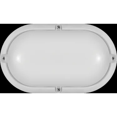 Светильник светодиодный ДБП-7w 4000К 520Лм овальный пластиковый IP65 белый