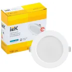 Светильник светодиодный встраиваемый ДВО 1611 белый круг 7Вт 4000К IP20