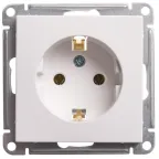 W59 Розетка с заземлением без шторок, 16А, механизм, белый