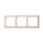W59 Рамка 3 поста бежевая