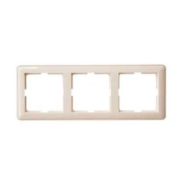 W59 Рамка 3 поста бежевая