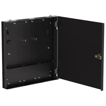 Корпус точки консолидации унив. черный + планки 3шт