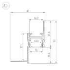 Профиль ARH-СEIL-S14-SHADOW-2000 WHITE
