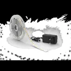 Лента светодиодная LED 2835/120-SMD 14.4 Вт/м 1400 лм/м 3000К DC 12В IP20 8мм комплект лента и драйвер (блистер 5м) Basic Gauss
