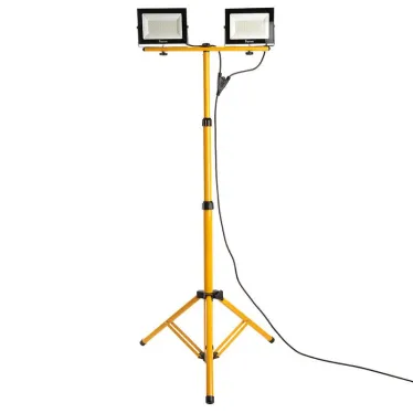 Прожектор на штативе 2*70W 6400К 220V черный IP65 , LL-504 | 41544 | FERON