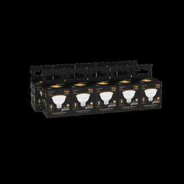 Лампа светодиодная LED 9 Вт 830 лм 3000К софит MR16 теплый GU5.3 AC 220В Black Gauss