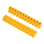 Колодка клеммная винтовая KВ-40 25-40, ток 100 A, полиэтилен желтый 10шт, REXANT