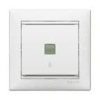 VALENA Рамка 1 пост горизонтальная белая