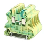 Клемма заземления, винтовой зажим, 2 точки подключения, 4 кв.мм