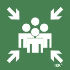                  Этикетка самоклеящаяся 150х150мм ''Место сбора'' IEK
               