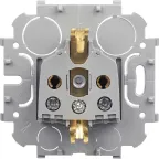 Quteo Розетка с заземлением без шторок наружная белая