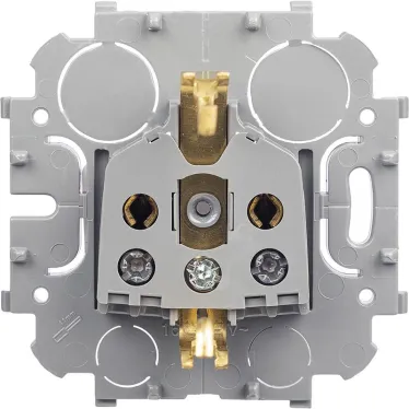 Quteo Розетка с заземлением без шторок наружная белая