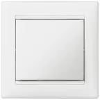 VALENA Рамка 1 пост горизонтальная белая