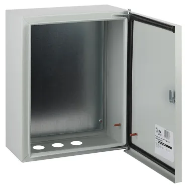 Щит металлический с монтажной панелью (360x300x175) IP54 У2 серый SIMPLE ЩМПг-03 ЭРА