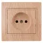 Розетка Intro Plano 1-201-11 без заземления 2P, 16А-250В, IP20, СУ, сосна