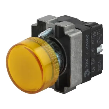 Индикатор LAY5-BU65 желтого цвета d22мм