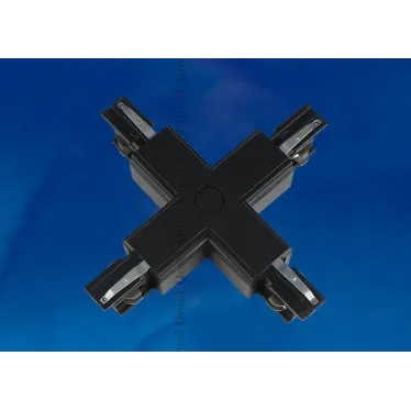 Соединитель для шинопроводов Х-образный черный UBX-A41 BLACK 1 POLYBAG
