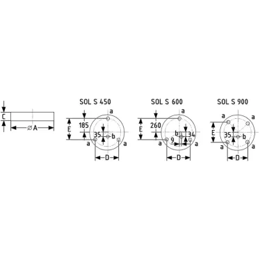 Светильник SOL S LED 600 WH 3000K (low lumen)