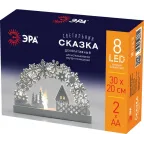 Светильник декоративный новогодний Сказка, с подсветкой, 32х20 см, 2АА, IP20