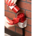 Розетка кабельная 32А 3Р+Е IP44 на поверхность 380В