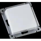 Выключатель одноклавишный, скрытый, белый 10Ав рамку