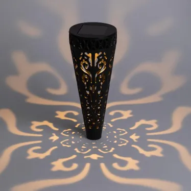 Светильник уличный ERASF22-48 на солнечной батарее садовый Ажур 29 см