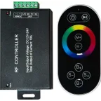                 Контроллер к LED ленте RGB 12-24v с сенсорным черным ПДУ
               
