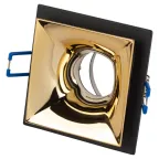 Встраиваемый светильник декоративный KL102 BK/GD MR16 GU5.3 черный золото