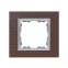 Рамка на 1 пост, S82N, венге - алюминий (дерево)