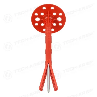 Дюбель для теплоизоляции 10х180 с металлическим гвоздем (500шт)