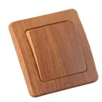 Переключатель одноклавишный скрытый дуб 10А