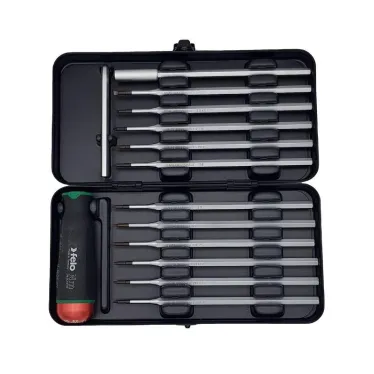 Отвертка c регулировкой крутящего момента Серия Nm 0,6-1,5 с набором насадок 12 шт в кейсе