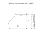 Переходник правый с крышкой Стандарт 300х200х50