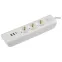 MODERN Удлинитель У03В 3 розетки с заземляющим контактом + USBх3 2м 3х1мм2 16А/250В белый