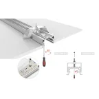 Профиль с экраном S2-LINIA69-F-2500 ANOD+OPAL (ARL, Алюминий)