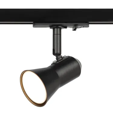 Трековый светильник однофазный TR37-GU10 BK под лампу MR16 черный