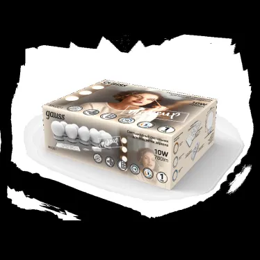 Светильник светодиодный 10 Вт 780 лм 2700-6500К AC 220В Белый IP20 50х45х50мм с пультом управления MAKEUP Gauss