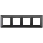 Рамка на 4 поста, Эра Elegance, антрацит, 14-5004-05