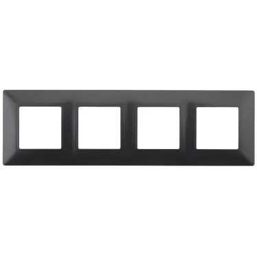 Рамка на 4 поста, Эра Elegance, антрацит, 14-5004-05